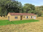 Construction d'une maison en agglos de 20 avec 1 rangée de génoises et chauffage gainable