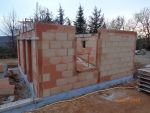 Elévation des murs de l'annexe