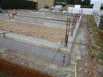 Elévation des murs du vide sanitaire et arase de la maison n°1