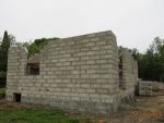 Élévation des murs en agglo de 20 cms 3 alvéoles