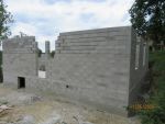 Élévation des murs en agglo de 20 cms 3 alvéoles