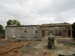 Élévation des murs en agglo et réalisation des chainages de la maison 2