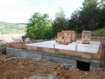 Elévation des murs en briques de 20 TH+ R=1.40