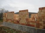 Elévation des murs en briques de 20 TH+ R=1.40
