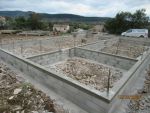 Élévation du vide sanitaire de 0.60 et arases