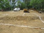 Implantation du chantier et traçage des fouilles