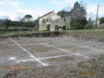 Implantation du chantier pour le terrassement et traçage des fouilles