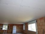 Pose du faux-plafond en BA 13