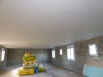 Pose du faux-plafond en BA 13