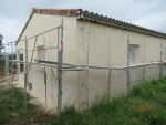 Première couche de façade de la première villa