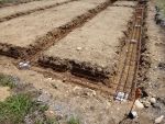 Préparation et façonnage de l'armature des fondations en 15x35 tor de 10 normes parasismiques