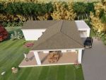 Réalisation d'une villa en forme de "L" et une terrasse découverte de 28 m²