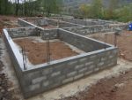 Réalisation de l'arase et chainages 8x8 tor de 10 en attente
