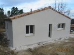 Réalisation de la façade en finition semi gratté