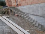 Réalisation de la montée d'éscalier extérieur