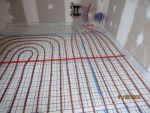 Réalisation de la mousse polyuréthane et plancher chauffant
