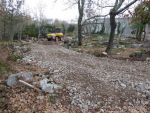 Terrassement de la plate-forme et implantation