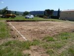 Terrassement de la plate-forme et implantation de la 2°maison
