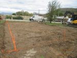 Terrassement et implantation du chantier
