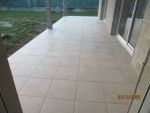 Carrelage de la terrasse