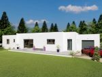 Construction de plain-pied d'une surface de 134 m² habitable