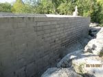Coulage du béton dans les murs banchés de 27