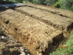 Creusement des fouilles et ferraillage des fondations en 15x35 tor de 10
