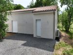 Débord de toit de 20 cms en PVC et chéneaux DAL'ALU