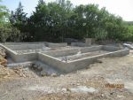 Élévation des murs en agglo de 20 cms 3 alvéoles pour le vide sanitaire