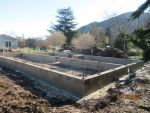 Élévation des murs en agglo du vide sanitaire