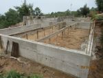 Élévation des murs en béton armé du vide sanitaire