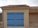 Garage et atelier volets PVC couleur lavande