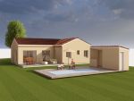 Maison de plain-pied sur 2083 m² de terrain