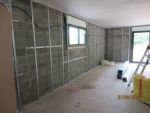 Pose du faux plafond et ossature des murs extérieurs