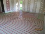 Pose du plancher chauffant