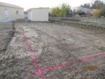 Réalisation de la plate-forme et implantation du chantier pour les fouilles